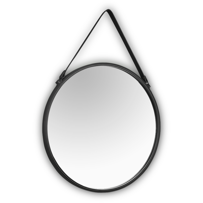 Διακοσμητικός Καθρέφτης Τοίχου MirrorsMore Delia Μεταλλικός 55x3x55 cm - Μαύρο