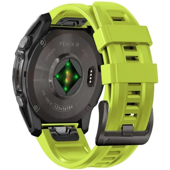 Λουράκι Tech-Protect Silicone Band για Garmin Fenix 5/6/6 Pro/7/8 - Lime image 0