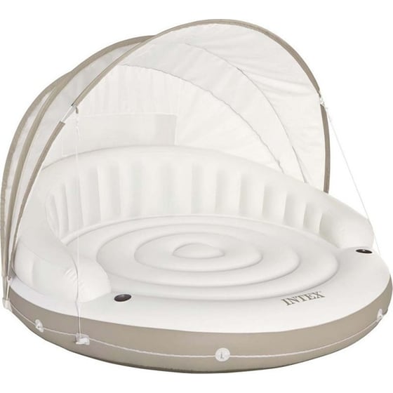 Στρώμα Θαλάσσης Intex με Σκίαστρο 150 cm - Λευκό image 0