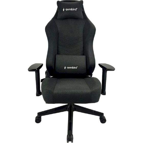 Gaming Καρέκλα Gembird GC-02-BL Υφασμάτινη - Μαύρο image 2