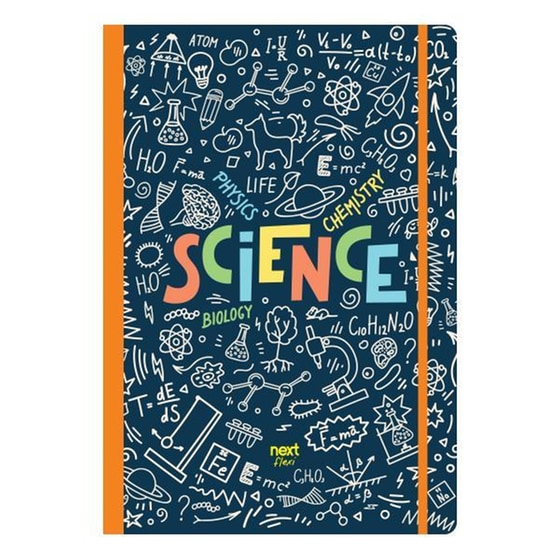 Τετράδιο Next 2 Θεμάτων Flexi Λάστιχο Trends Science 21x29εκ. 80 Φύλλων image 0