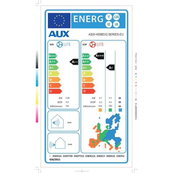 AUX Q Plus Series ASW-H09B5B4/ QCR3DI-C0 9.000 BTU A++/A+++ με Wi-Fi Κλιματιστικό Inverter image 4