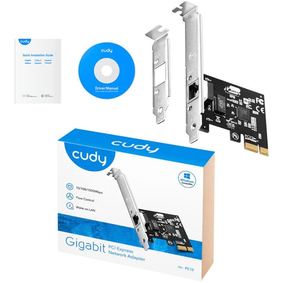 Pcie Networking Adapter Gigabit Cudy Pe10 image 1