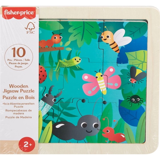 Fisher Price Mini Ξύλινο Παζλ 4 Σχέδια - Τυχαία Επιλογή Σχεδίου image 6