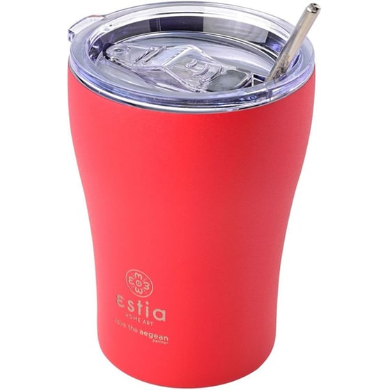 Ποτήρι Θερμός Estia Home Art Save The Aegean Scarlet Red 350 ml image 1