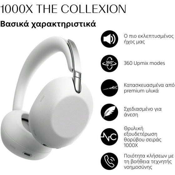 Ασύρματα Ακουστικά Κεφαλής Sony 1000X The Collexion - Platinum image 1