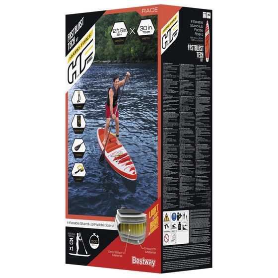 Φουσκωτή Σανίδα Sup Bestway Hydro-Force Fastblast Tech 381x76cm - Κόκκινη image 8