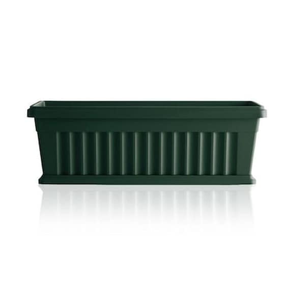 Bama Italy Ζαρντινιέρα Κήπου/μπαλκονιού 60x18.5x16.5cm 12lt Με Πιάτο Πράσινο Σκούρο image 0