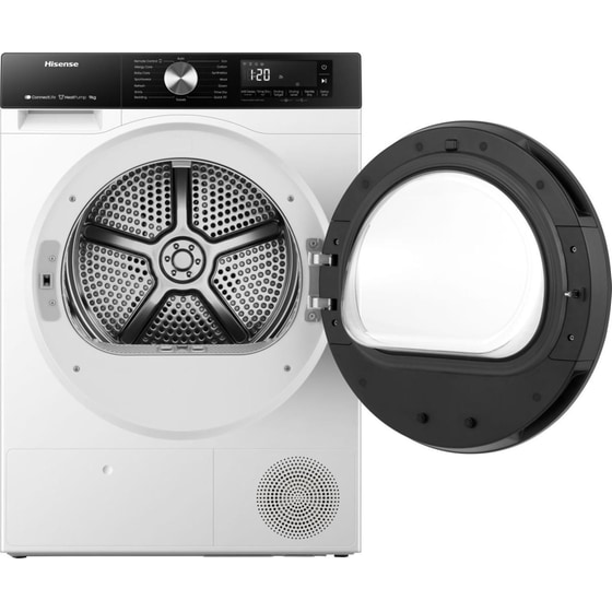 HISENSE DH3S902BWCC 9kg με Αντλία Θερμότητας Λευκό Στεγνωτήριο Ρούχων image 2