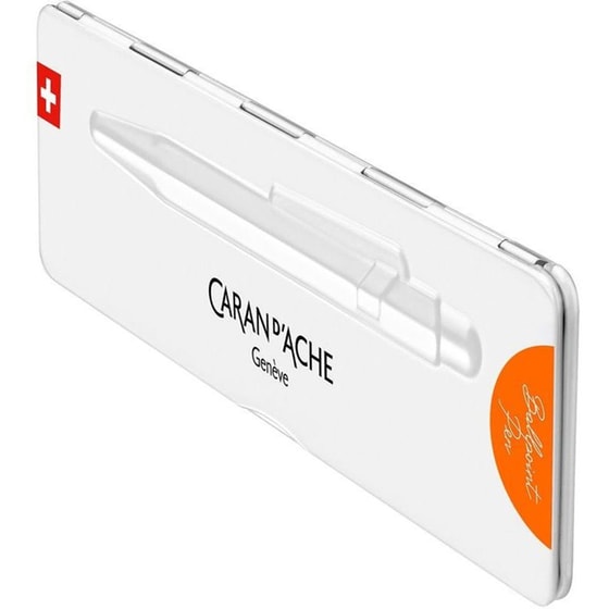 Στυλό Διαρκείας Caran d'Ache σε Κουτί Πορτοκαλί 849 Μπλε image 4