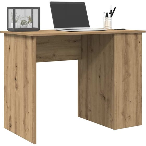 Γραφείο VidaXL από Επεξεργασμένο Ξύλο 100x55x75 cm - Artisan Δρυς image 2