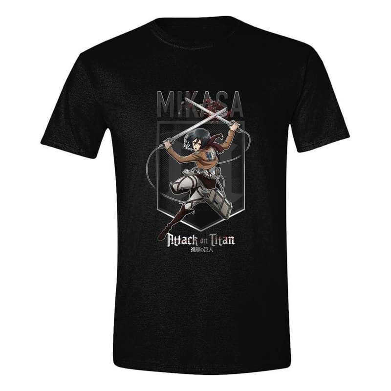 PCMERCH T-shirt Pcmerch Attack On Titan Come Out Swinging - Μαύρο