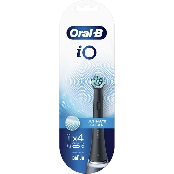 Ανταλλακτικές Κεφαλές ORAL-B iO ULTIMATE CLEAN 4 Τμχ για Ηλεκτρική Οδοντόβουρτσα Μαύρο image 2