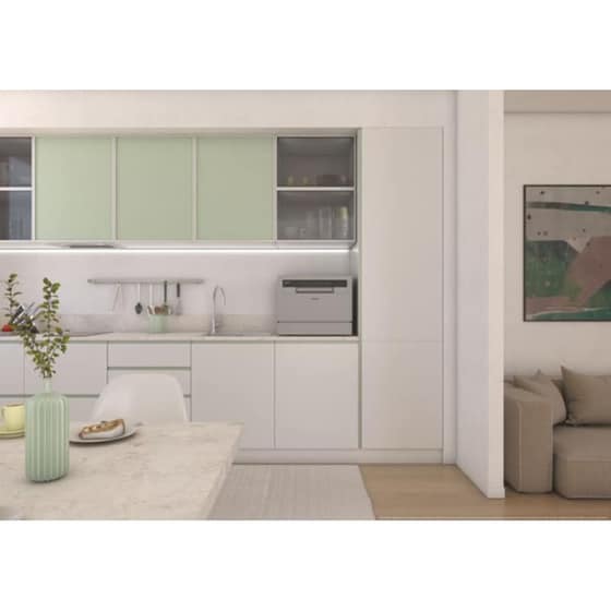 CANDY CP 6E51LS για 6 Σερβίτσια Ασημί Πλυντήριο Πιάτων Πάγκου image 8
