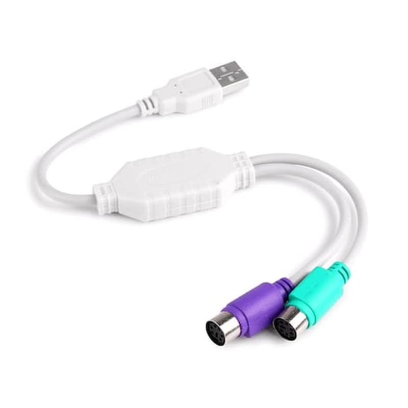 POWERTECH Powertech Καλώδιο Usb Σε 2x Ps2 Female, 0.20m, White