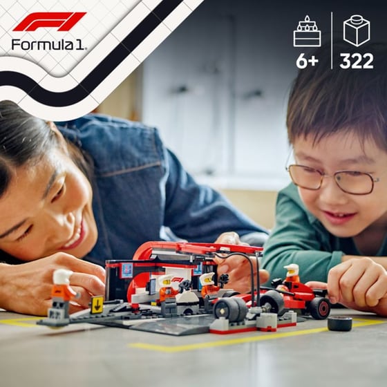 LEGO® City F1® Pit Stop & Pit Crew with Ferrari Car (60443) image 5