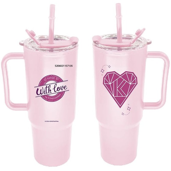 Tumbler Konstantina Ροζ 1000ml image 0
