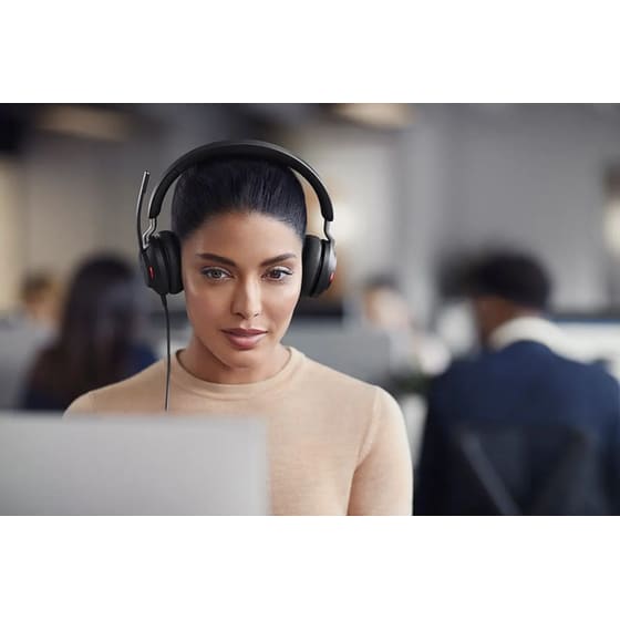 Ενσύρματα Ακουστικά Κεφαλής Jabra Evolve2 40 SE MS Stereo με Μικρόφωνο - Μαύρα image 4