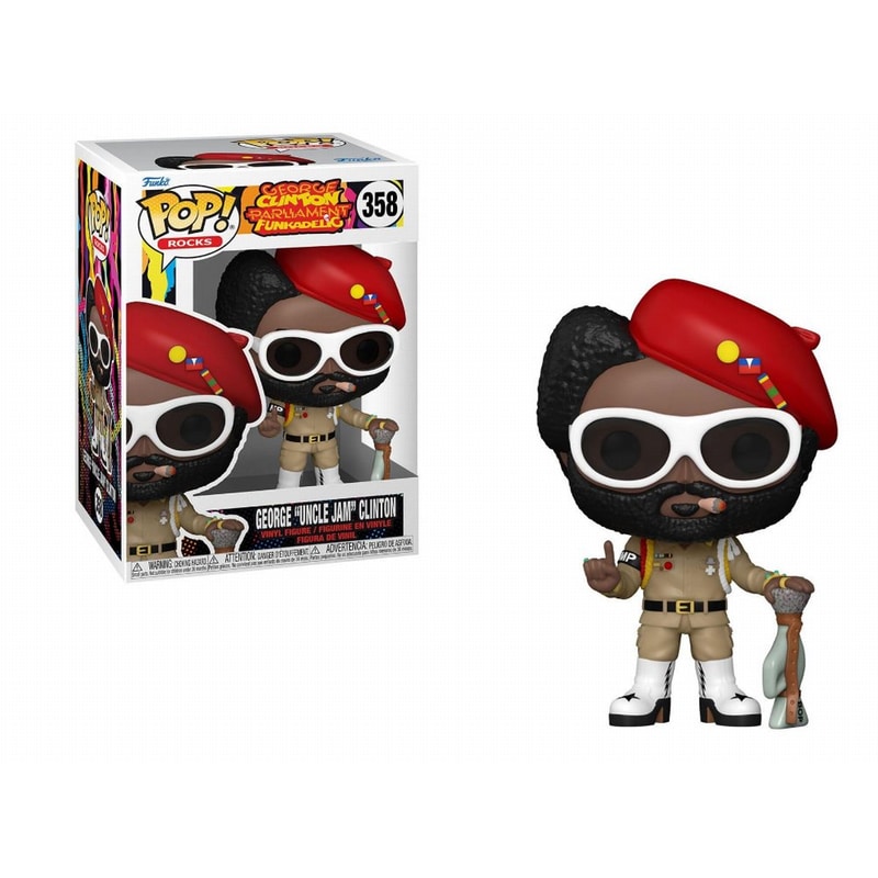 FUNKO Funko Pop! Music: Rocks Parliament Funkadelic - George Uncle Jam Clinton #358
