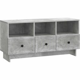 Έπιπλο Τηλεόρασης VidaXL με Συρτάρι 102x34.5x50 cm - Γκρι Σκυροδέματος