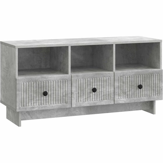 Έπιπλο Τηλεόρασης VidaXL με Συρτάρι 102x34.5x50 cm - Γκρι Σκυροδέματος image 0