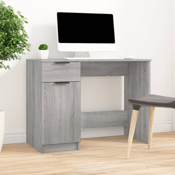 Γραφείο VidaXL από Επεξεργασμένο Ξύλο 100x50x75 cm - Γκρι Sonoma image 1
