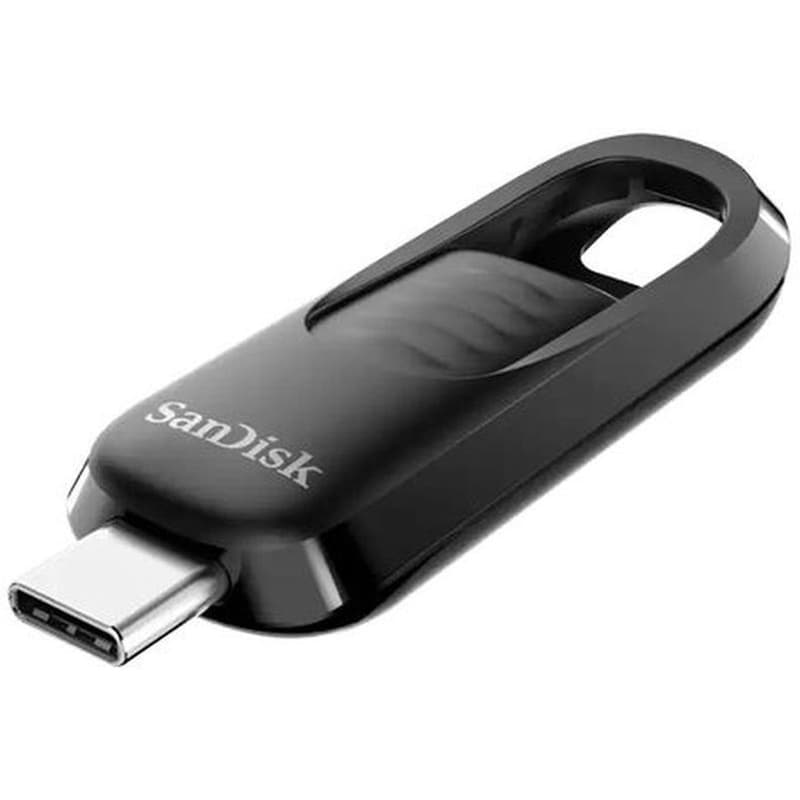 SanDisk Ultra Slider 64GB USB 3.2 Type-C Μαύρο