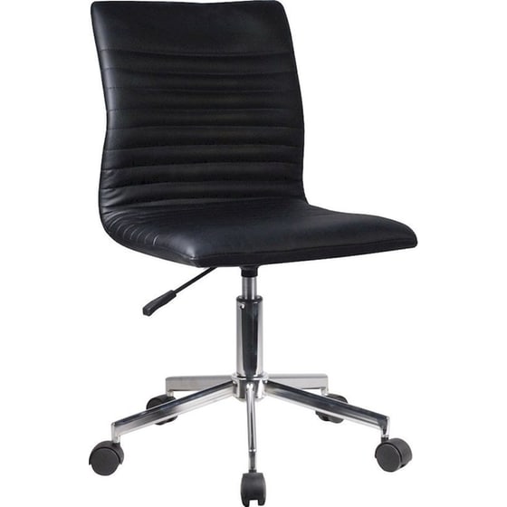 Καρέκλα Γραφείου ArteLibre Ερατώ από Δερματίνη - Μαύρη image 0