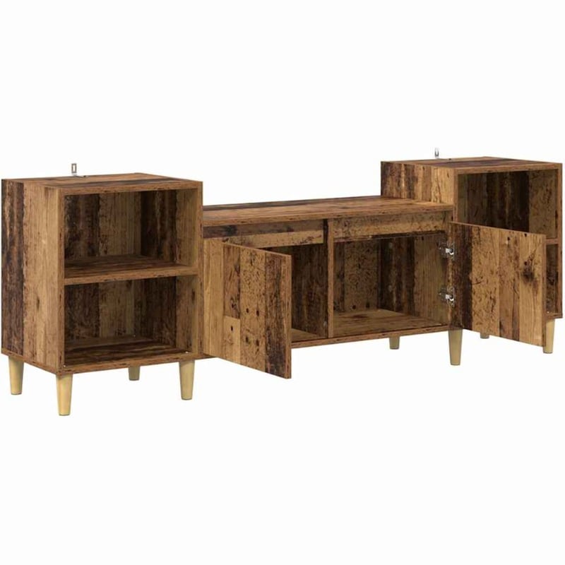 Έπιπλο Τηλεόρασης VidaXL 160 x 35 x 55 cm - Παλαιωμένο Ξύλο