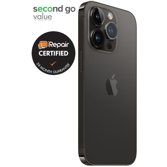 Μεταχειρισμένο Apple iPhone 14 Pro 128GB Space Black second go value Certified by iRepair image 4