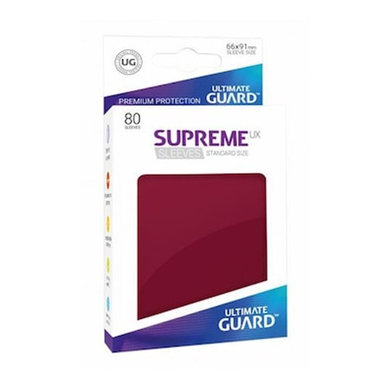 Ultimate Guard Supreme Ux Sleeves Standard Size Burgundy (80)