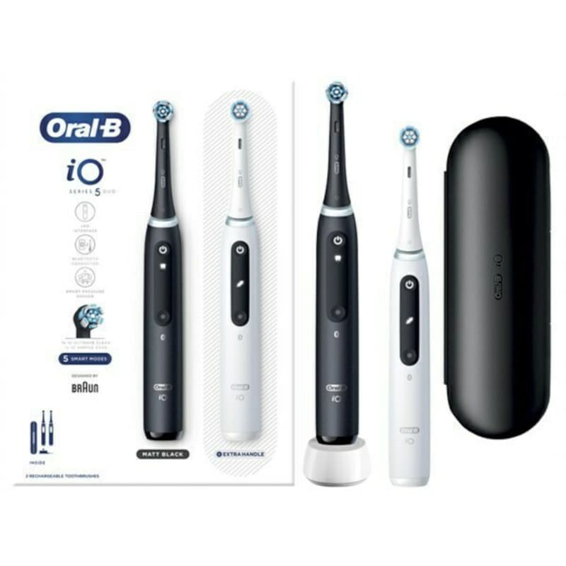 ORAL-B Σετ Ηλεκτρικές Οδοντόβουρτσες ORAL-B iO Series 5 - Μαύρο/Λευκό