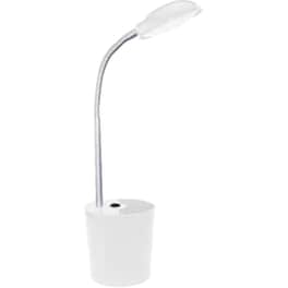 Φωτιστικό Γραφείου Aca Decor Hullen LED 4000K Μεταλλικό με Μολυβοθήκη 11x21.5x49 cm - Λευκό
