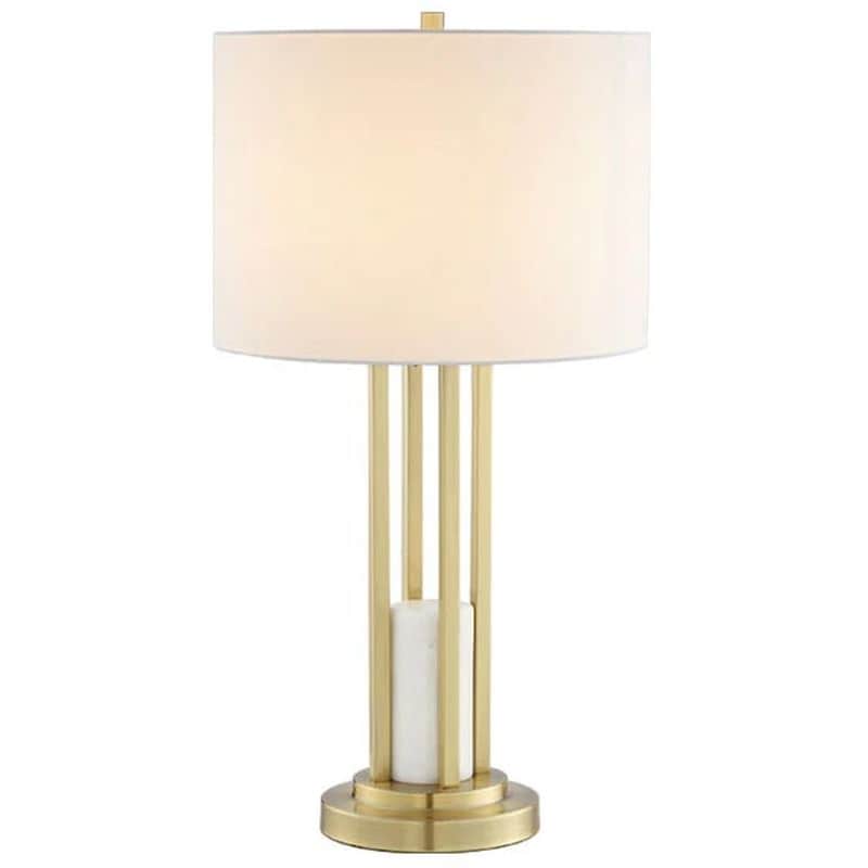 ACA DECOR Πορτατίφ Aca Belize Ml127161tgw Υφασμάτινο - Λευκό/Χρυσό