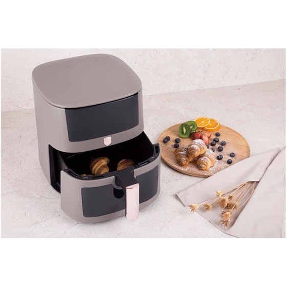 BERLINGER HAUS BH-9608 με Αποσπώμενο Κάδο 1650 W 8 L Γκρι Φριτέζα Αέρος image 3