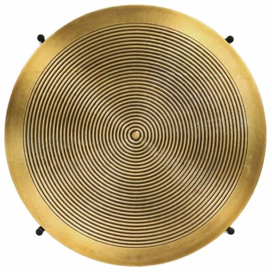 Σετ Τραπεζάκια Σαλονιού VidaXL από MDF 62x35cm 2 Τμχ - Χρυσό image 3