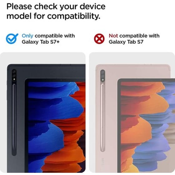 Θήκη Tablet Spigen Rugged Armor Pro Samsung Galaxy Tab S7 Plus 12.4" T970 / T976 - Black (acs01607) image 2