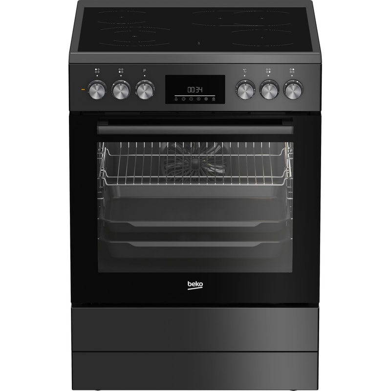 BEKO FBM6730GA 72 Lt Ανθρακί Ηλεκτρική Κουζίνα Κεραμική