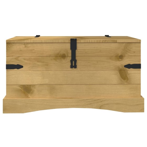 Μπαούλο VidaXL Ξύλινο 91x49.5x47 cm - Καφέ image 3