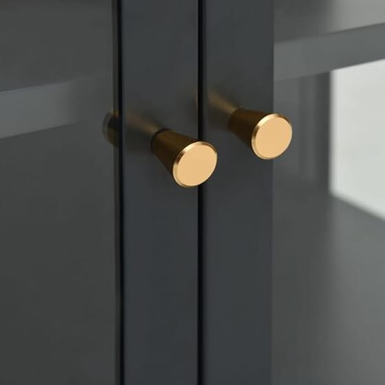 Vidaxl Μπουφές Ανθρακί 105 X 35 X 70 Εκ. Από Ατσάλι Και Γυαλί image 3