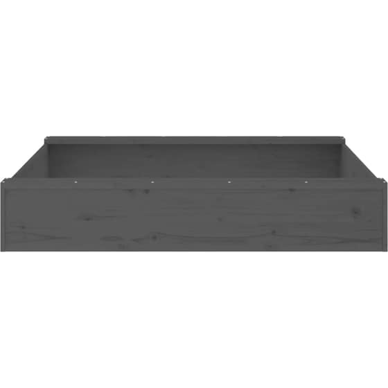 VidaXL Αμμοδόχος με Καθίσματα Τετράγωνη 111x111x20cm Ξύλινη - Γκρι image 4