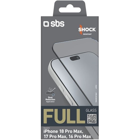 Προστατευτικό οθόνης Apple iPhone 18 Pro Max/17 Pro Max/
16 Pro Max - SBS Full Cover Glass Screen Protector image 1