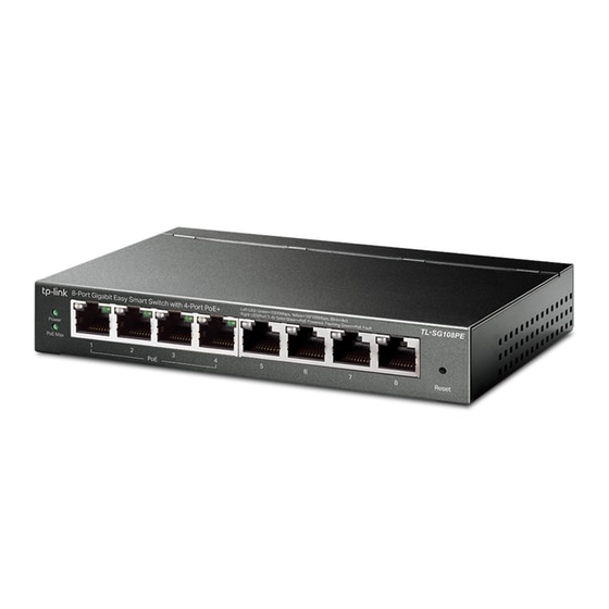 TP-LINK TL-SG108PE L2 Switch με 8 Θύρες Ethernet image 1