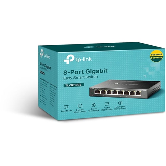 TP-Link TL-SG108E Network Smart Switch L2 Gigabit Ethernet (1000 Mbps) 8-Port image 1