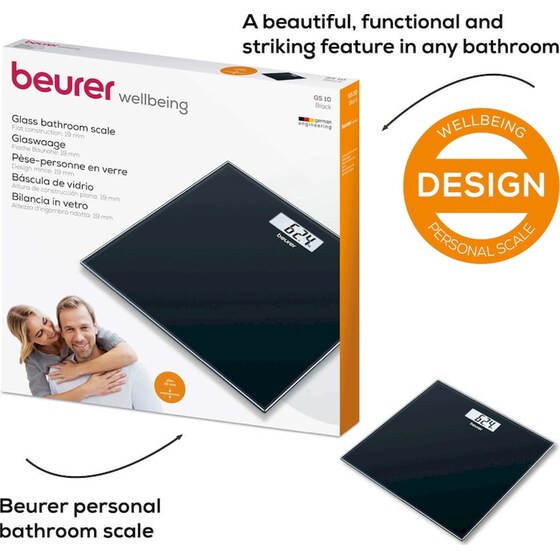 Ψηφιακή Ζυγαριά Σώματος Beurer GS 10 Μαύρη image 6