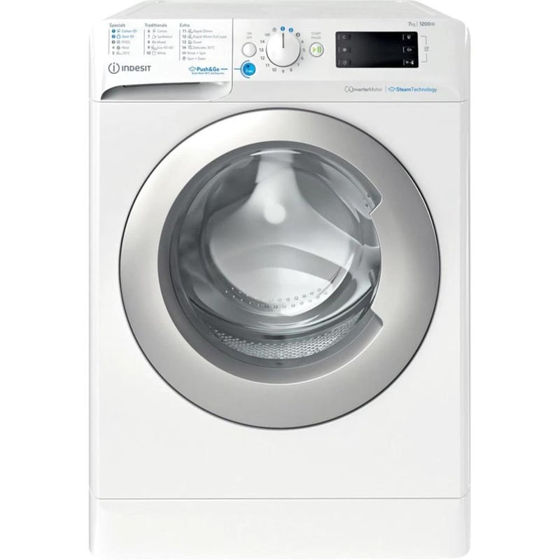 INDESIT BWE 71295X WSV EE 7 kg 1.200 Στροφές Λευκό Πλυντήριο Ρούχων