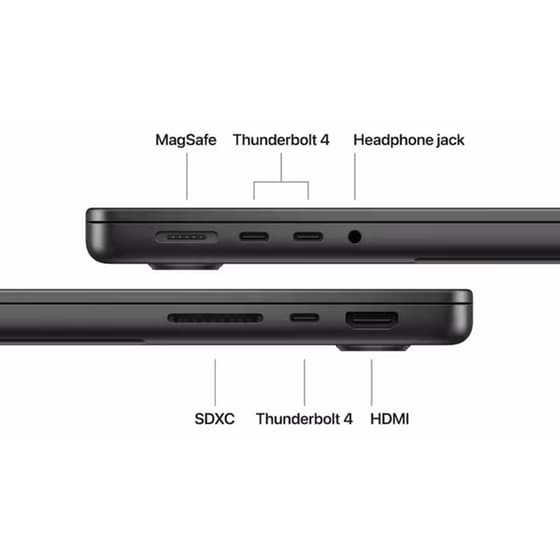 Apple MacBook Pro 14" M5 Chip QHD+ (Apple M5 10 Cores/16GB/512GB SSD/10 Cores GPU/macOS) Space Black image 6