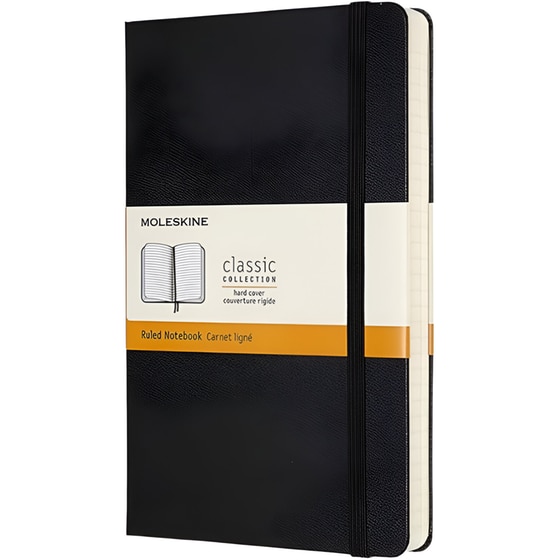 Σημειωματάριο Moleskine Ριγέ Large Μαύρο (1 Τεμάχιο) image 0
