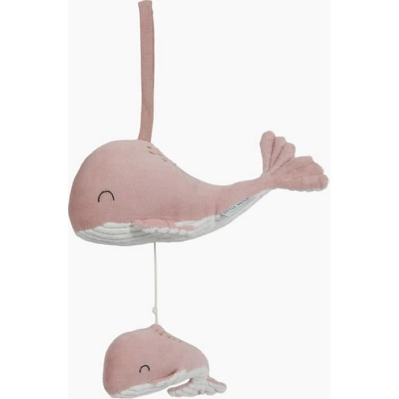 LITTLE DUTCH Little Dutch Βρεφικό Κρεμαστό Παιχνίδι Whale Ocean Pink με Μουσική (Ld4800)