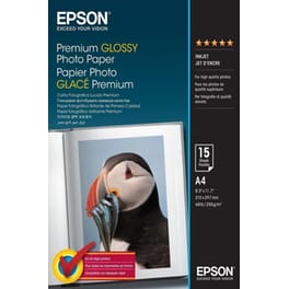 Epson Premium Φωτογραφικό Χαρτί Gloss Α4 255 gr/m² για Inkjet Εκτυπωτές 15 φύλλα